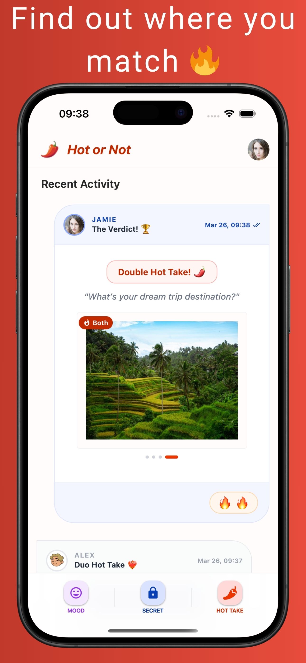 Hot or Not — find out where you match